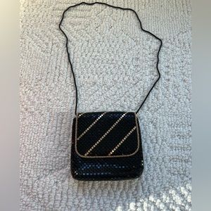 rebecca lynn black and gold purse